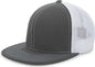 Pacific Headwear 4D5 D Series Trucker Flexfit Cap Graphite White Dark Gray White / 6 3/8’’ 6 7/8’’