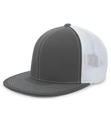 Pacific Headwear 4D5 D Series Trucker Flexfit Cap Graphite White
