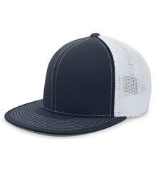 Pacific Headwear 4D5 D Series Trucker Flexfit Cap Navy White