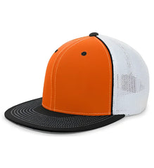 Pacific Headwear 4D5 D Series Trucker Flexfit Cap Orange Black