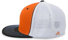 Pacific Headwear 4D5 D Series Trucker Flexfit Cap Orange Black