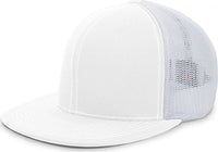Pacific Headwear 4D5 D Series Trucker Flexfit Cap White White White White / 6 3/8’’ 6 7/8’’