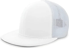 Pacific Headwear 4D5 D Series Trucker Flexfit Cap White White