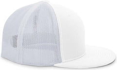Pacific Headwear 4D5 D Series Trucker Flexfit Cap White White