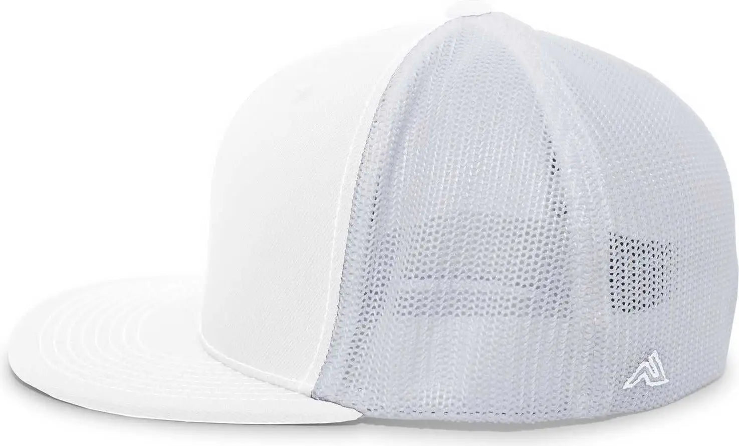 Pacific Headwear 4D5 D-Series Trucker Flexfit Cap - White White