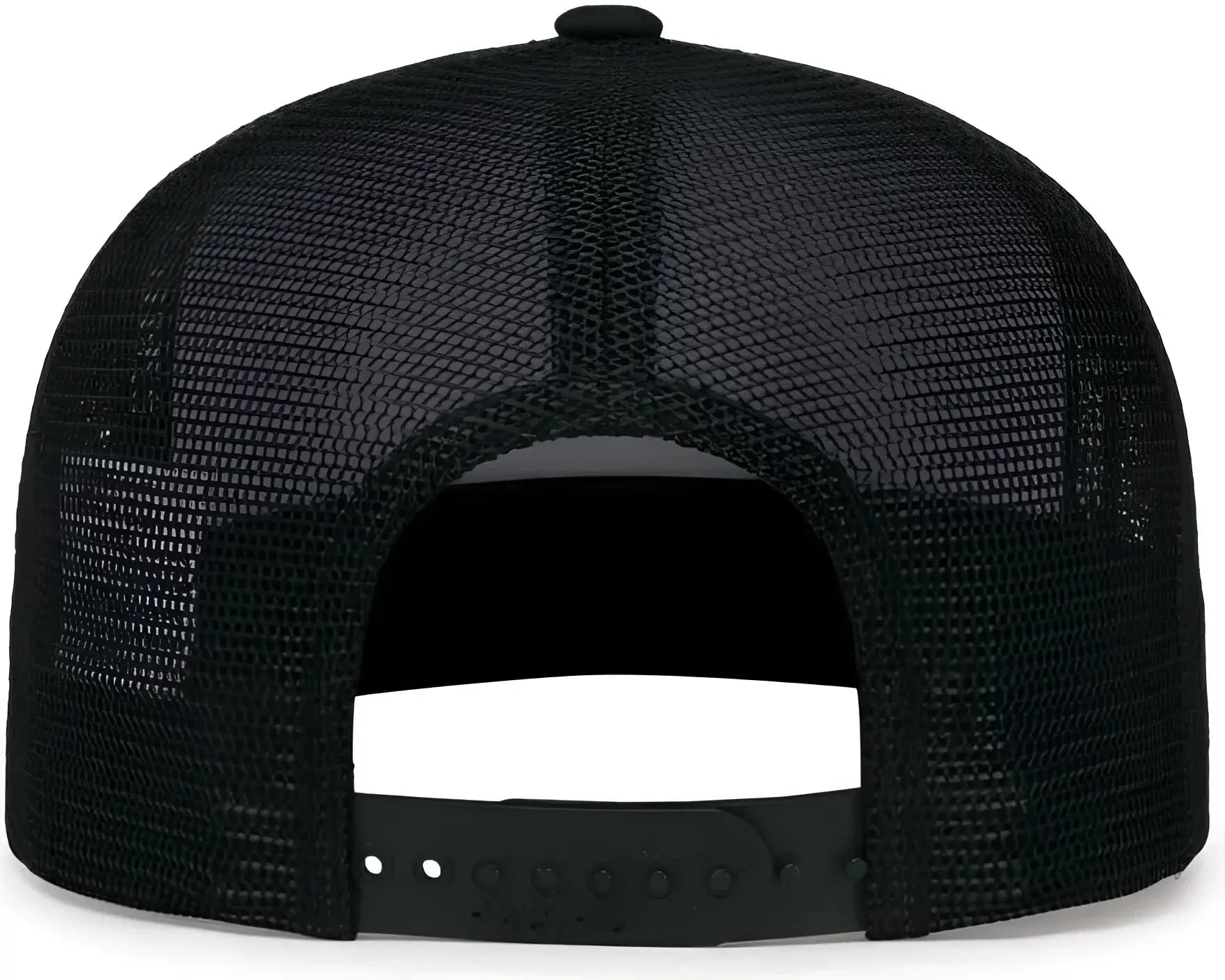 Pacific Headwear 4D7 D-Series 5-Panel Trucker Snapback Cap - Silver Black Black - Silver Black Black / 7’’ - 7 7/8’’