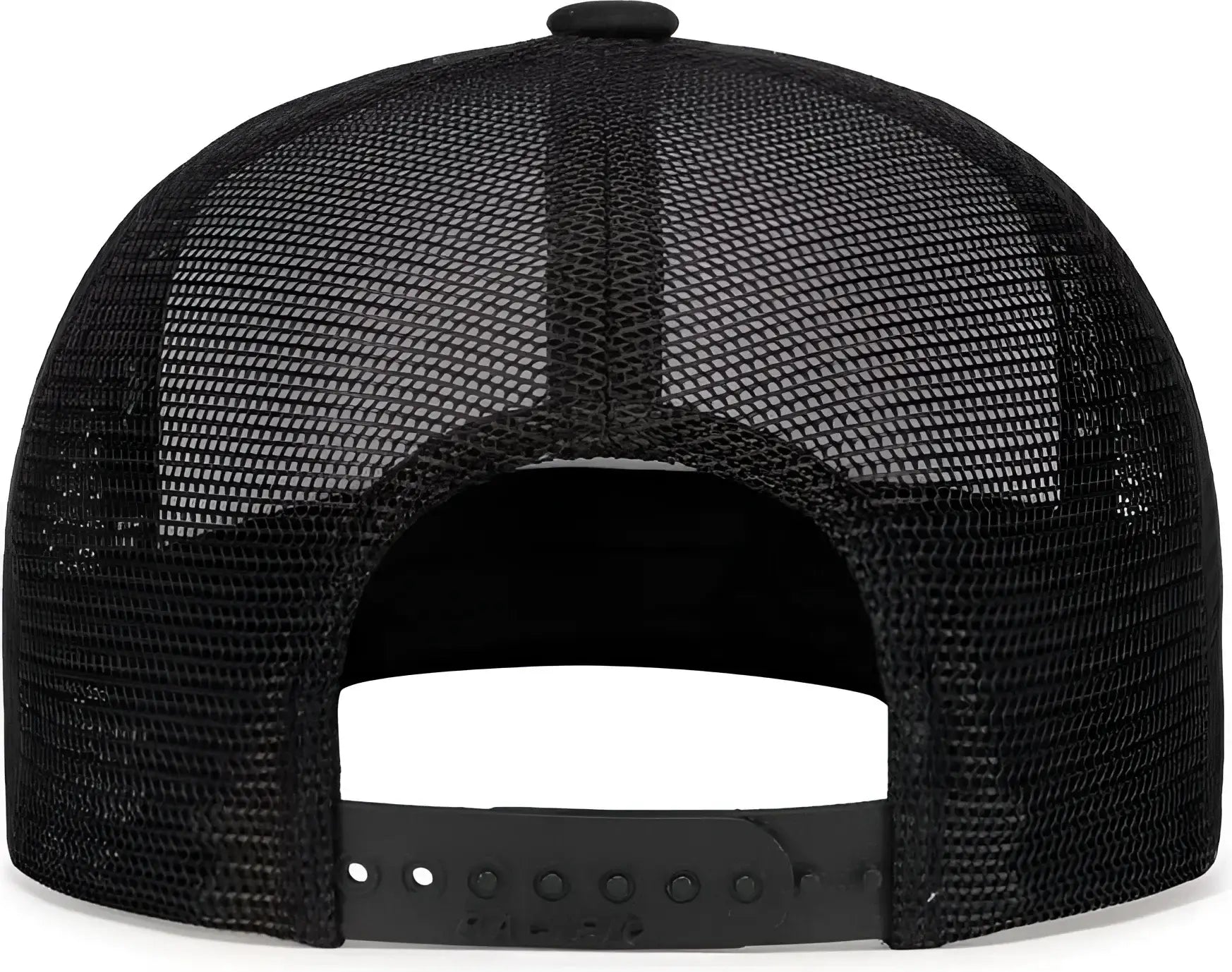 Pacific Headwear 4D7 D-Series 5-Panel Trucker Snapback Cap - White Black Black - White Black Black / 7’’ - 7 7/8’’