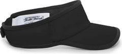 Pacific Headwear 510V Lite Series All-Sport Active Visor - Black - Black / 7’’ - 7 7/8’’