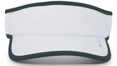 Pacific Headwear 510V Lite Series All-Sport Active Visor - White Dark Green - White Dark Green / 7’’ - 7 7/8’’