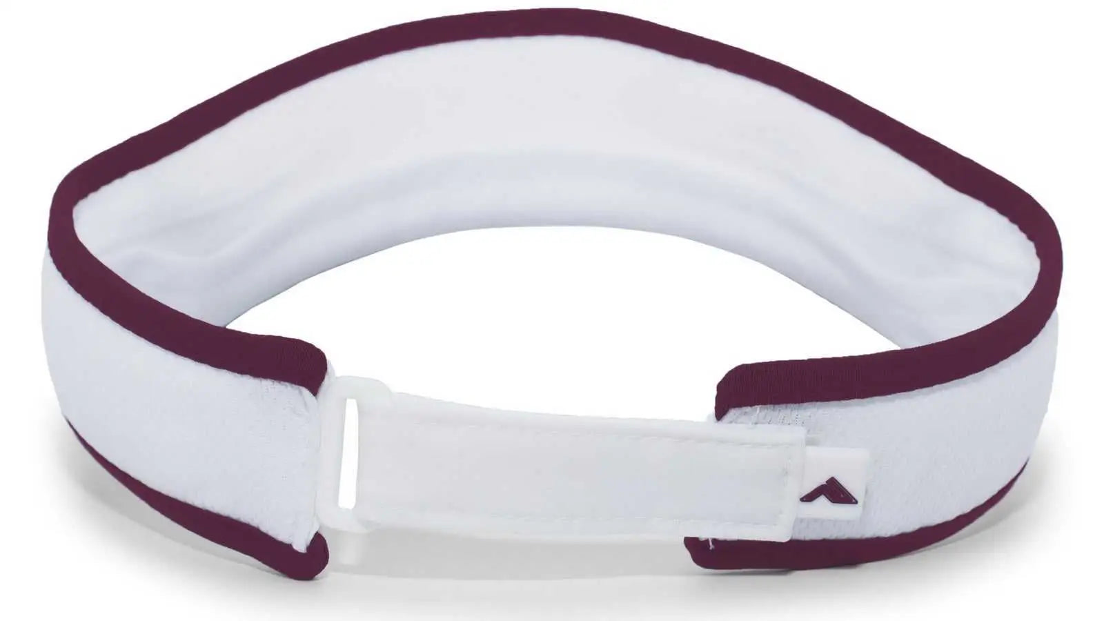 Pacific Headwear 510V Lite Series All-Sport Active Visor - White Maroon - White Maroon / 7’’ - 7 7/8’’