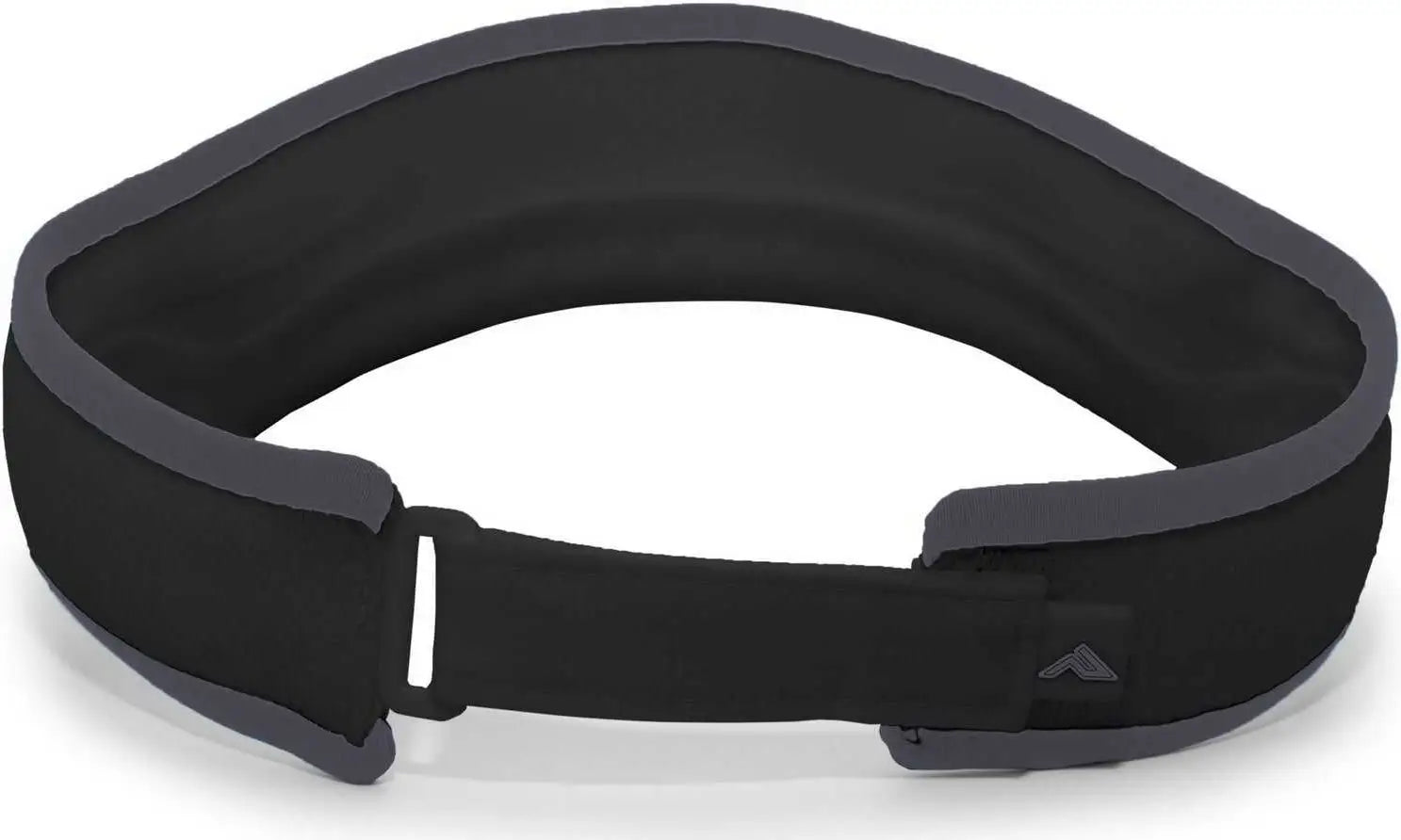 Pacific Headwear 510V Performance Hook-and-Loop Visor - Black Graphite - Black Dark Gray / 7’’ - 7 7/8’’