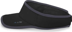 Pacific Headwear 510V Performance Hook-and-Loop Visor - Black Graphite - Black Dark Gray / 7’’ - 7 7/8’’