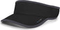 Pacific Headwear 510V Performance Hook-and-Loop Visor - Black Graphite - Black Dark Gray / 7’’ - 7 7/8’’