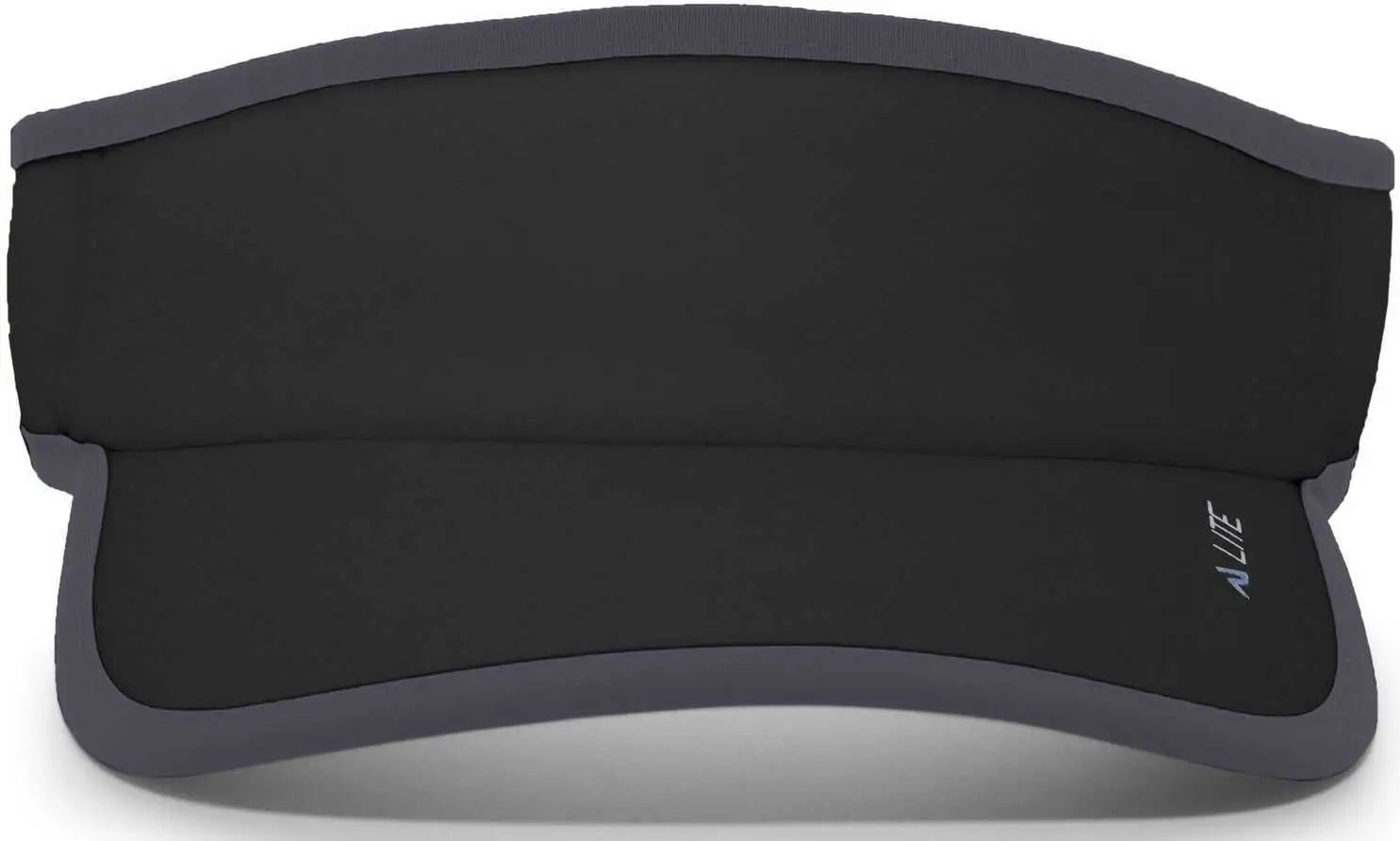 Pacific Headwear 510V Performance Hook-and-Loop Visor - Black Graphite - Black Dark Gray / 7’’ - 7 7/8’’