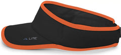 Pacific Headwear 510V Performance Hook-and-Loop Visor - Black Orange - Black Orange / 7’’ - 7 7/8’’