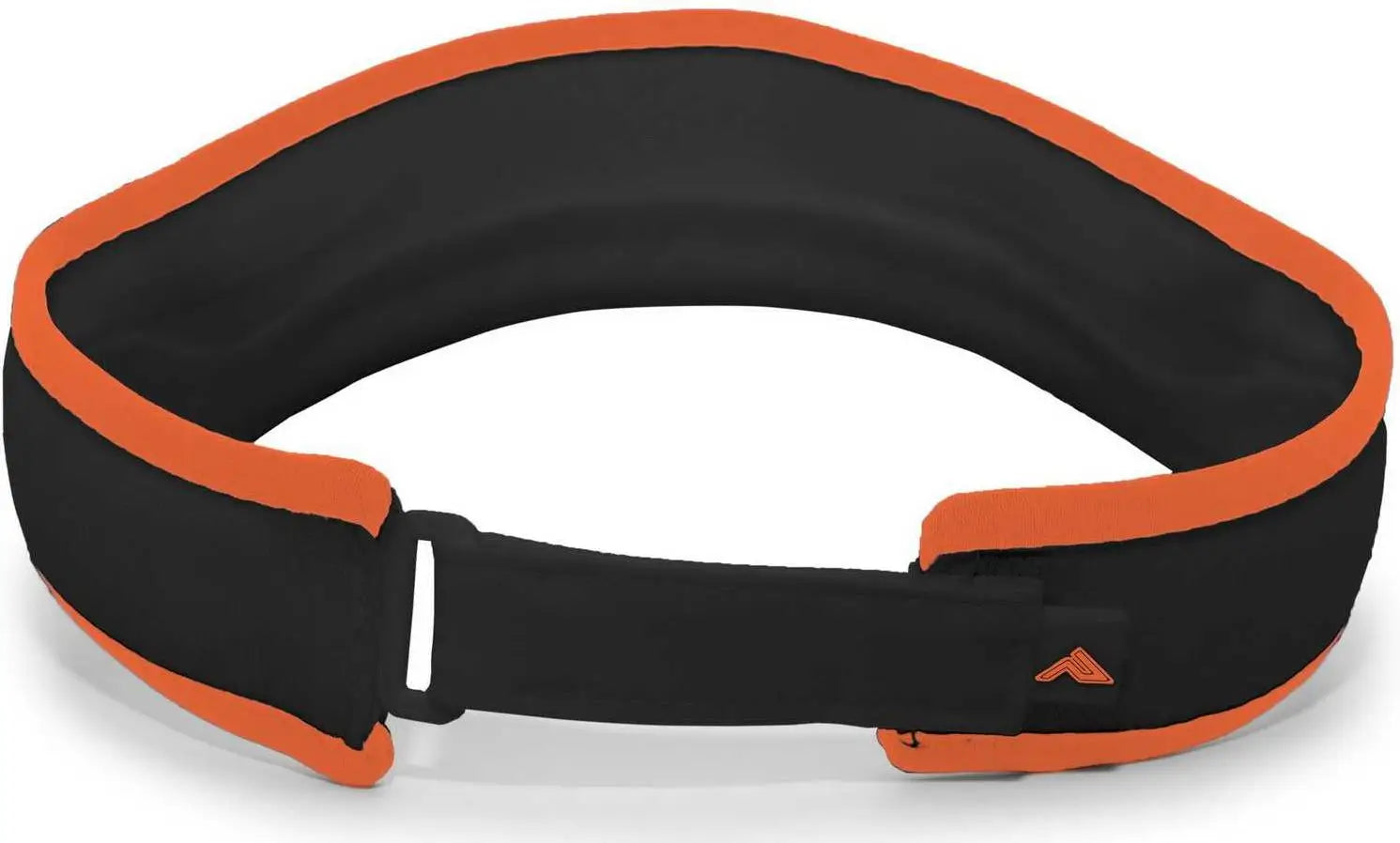 Pacific Headwear 510V Performance Hook-and-Loop Visor - Black Orange - Black Orange / 7’’ - 7 7/8’’