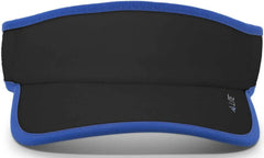 Pacific Headwear 510V Performance Hook-and-Loop Visor - Black Royal - Black Royal / 7’’ - 7 7/8’’