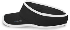 Pacific Headwear 510V Performance Hook-and-Loop Visor - Black White - Black White / 7’’ - 7 7/8’’