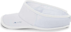 Pacific Headwear 510V Performance Hook-and-Loop Visor - White White - White White / 7’’ - 7 7/8’’