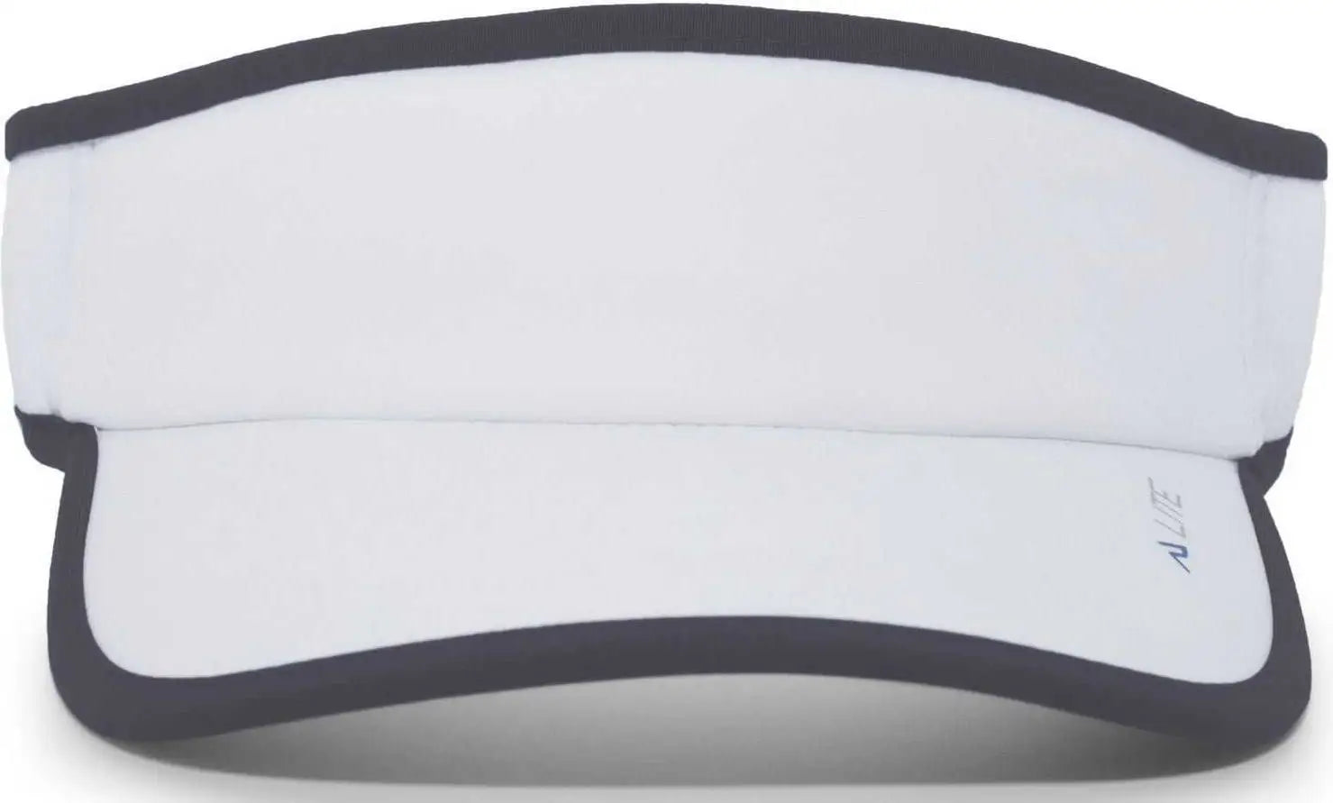 Pacific Headwear 510V Performance Hook-and-Loop Visor - White Graphite - White Dark Gray / 7’’ - 7 7/8’’