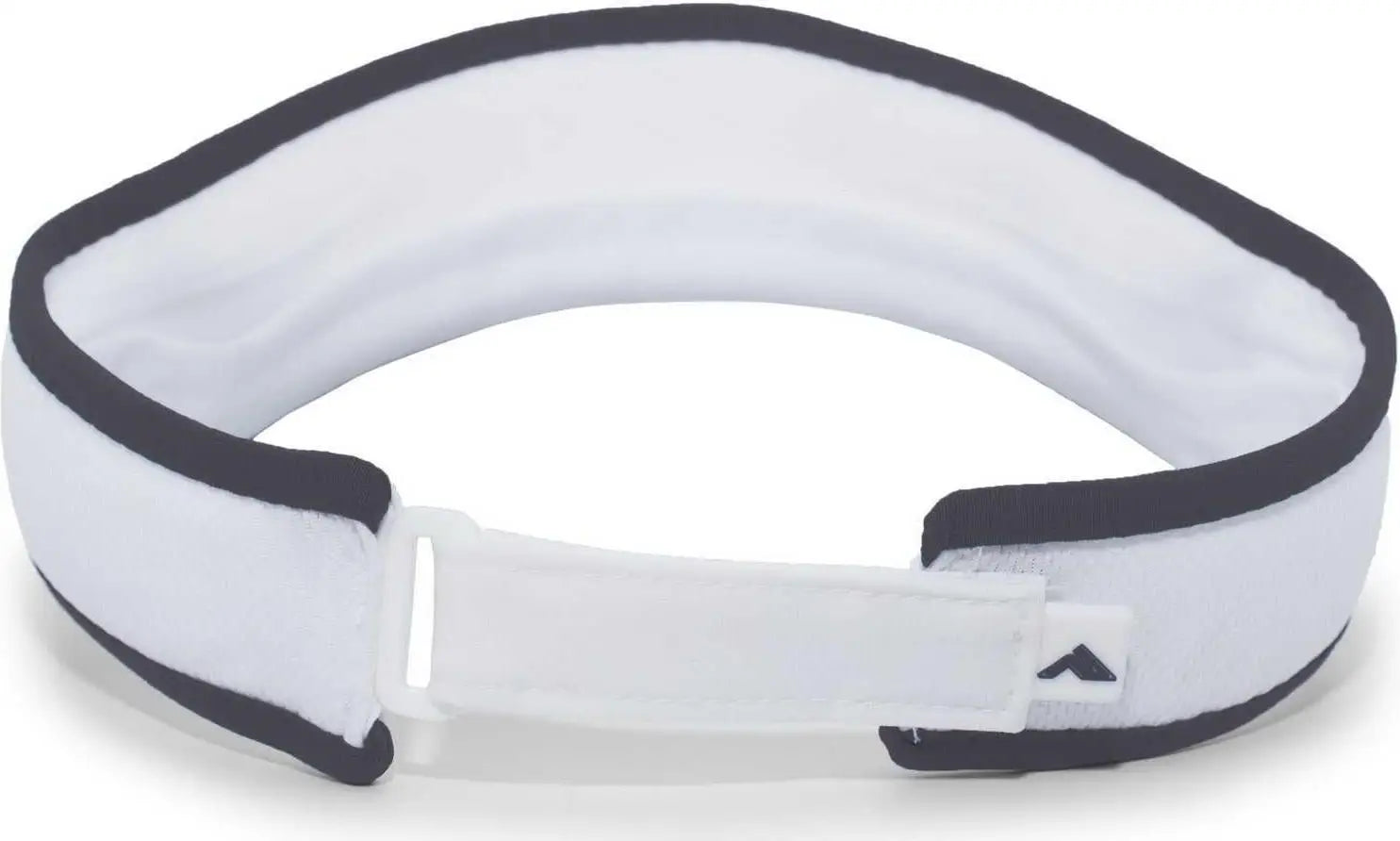 Pacific Headwear 510V Performance Hook-and-Loop Visor - White Graphite - White Dark Gray / 7’’ - 7 7/8’’