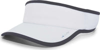 Pacific Headwear 510V Performance Hook-and-Loop Visor - White Graphite - White Dark Gray / 7’’ - 7 7/8’’