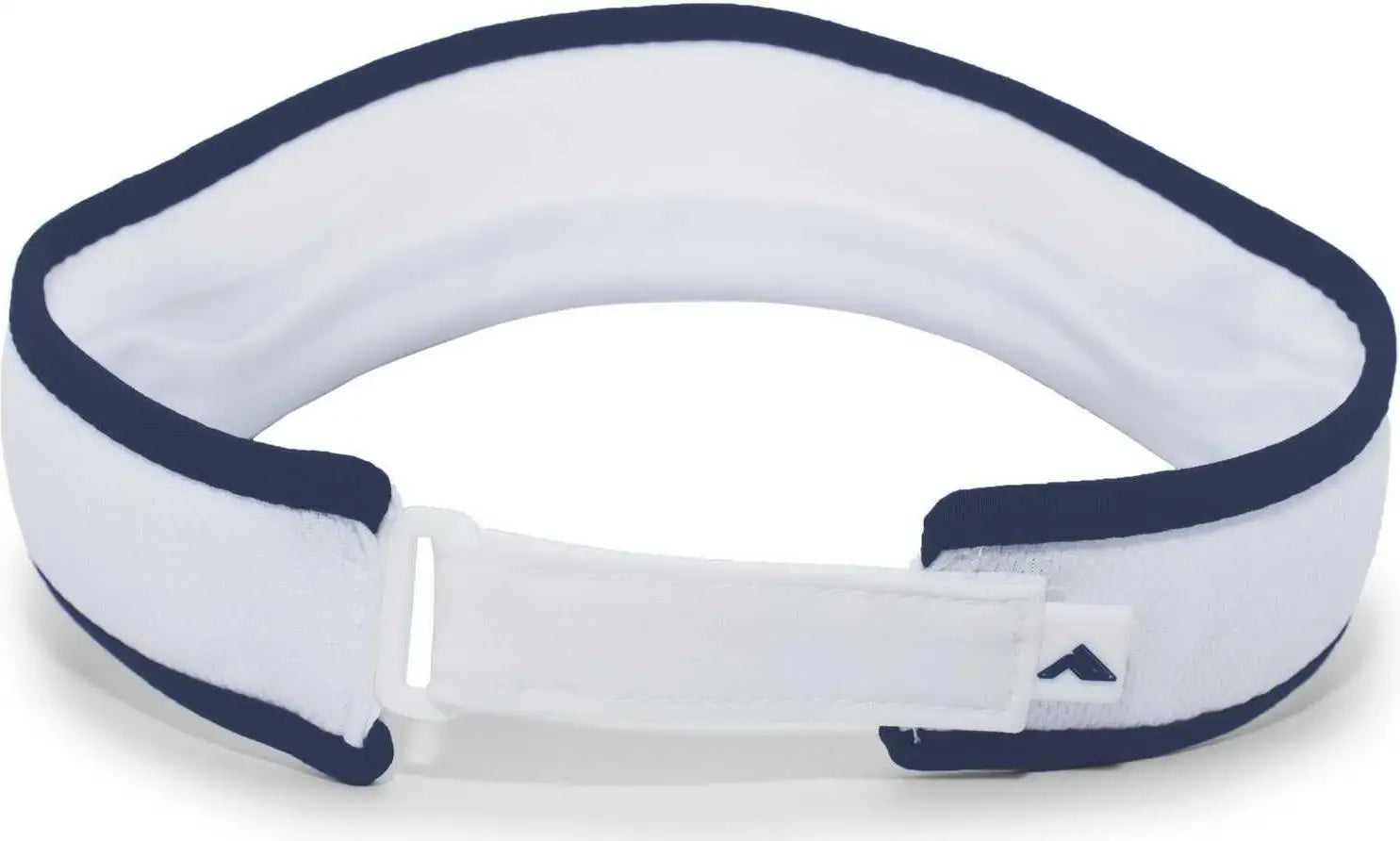 Pacific Headwear 510V Performance Hook-and-Loop Visor - White Navy - White Navy / 7’’ - 7 7/8’’