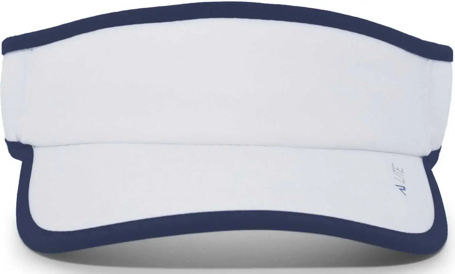 Pacific Headwear 510V Performance Hook-and-Loop Visor - White Navy - White Navy / 7’’ - 7 7/8’’