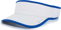 Pacific Headwear 510V Performance Hook-and-Loop Visor - White Royal - White Royal / 7’’ - 7 7/8’’