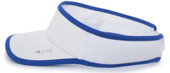 Pacific Headwear 510V Performance Hook-and-Loop Visor - White Royal - White Royal / 7’’ - 7 7/8’’