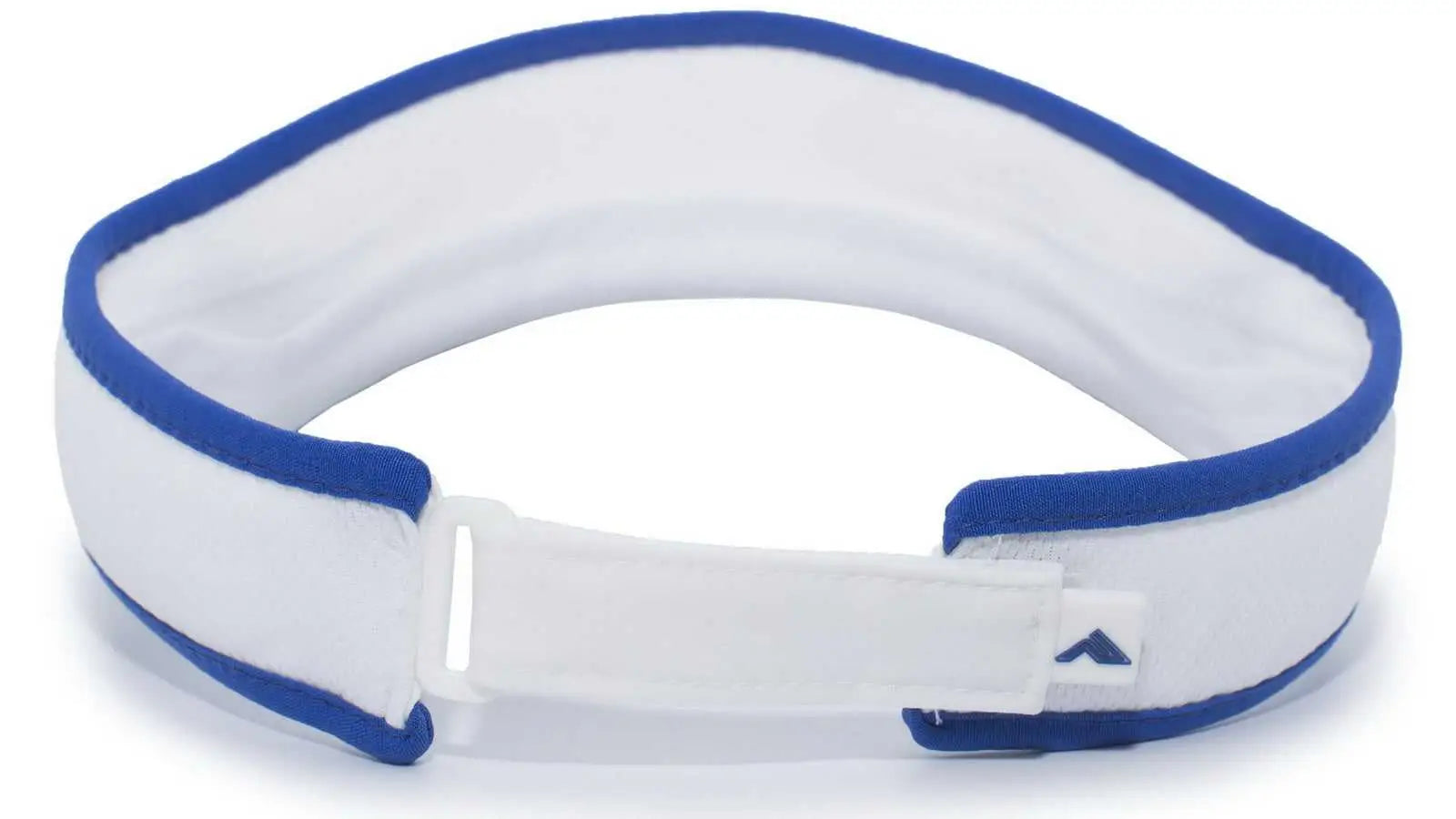 Pacific Headwear 510V Performance Hook-and-Loop Visor - White Royal - White Royal / 7’’ - 7 7/8’’