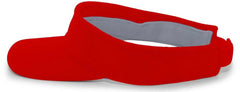 Pacific Headwear 598V M2 Performance Hook-and-Loop Visor - Red - Red / 7’’ - 7 7/8’’