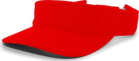 Pacific Headwear 598V M2 Performance Hook-and-Loop Visor - Red - Red / 7’’ - 7 7/8’’