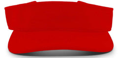 Pacific Headwear 598V M2 Performance Hook-and-Loop Visor - Red - Red / 7’’ - 7 7/8’’