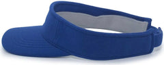 Pacific Headwear 598V M2 Performance Hook-And-Loop Visor - Royal - Royal / 7’’ - 7 7/8’’