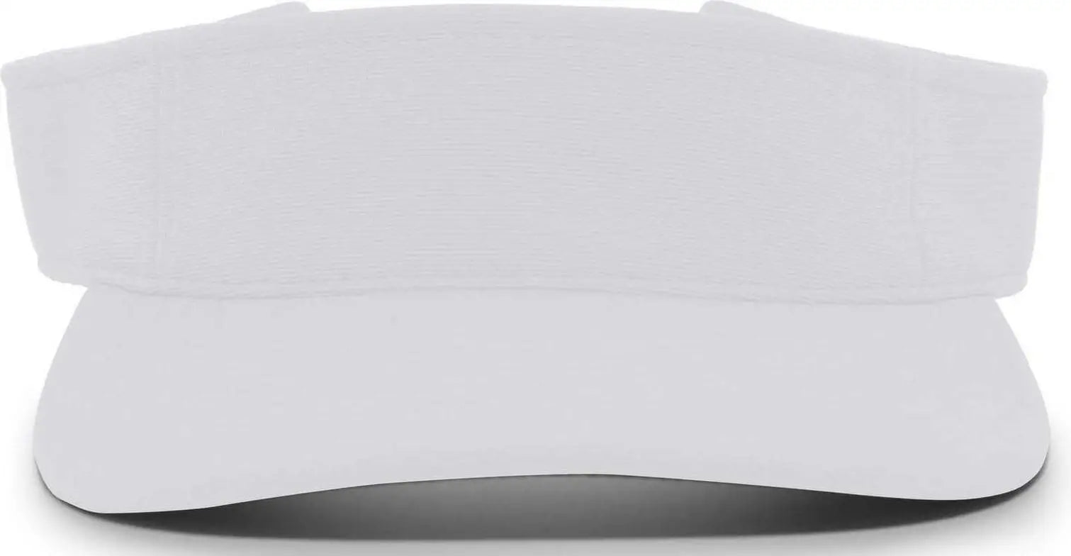 Pacific Headwear 598V M2 Performance Hook-and-Loop Visor - Silver - Light Gray / 7’’ - 7 7/8’’