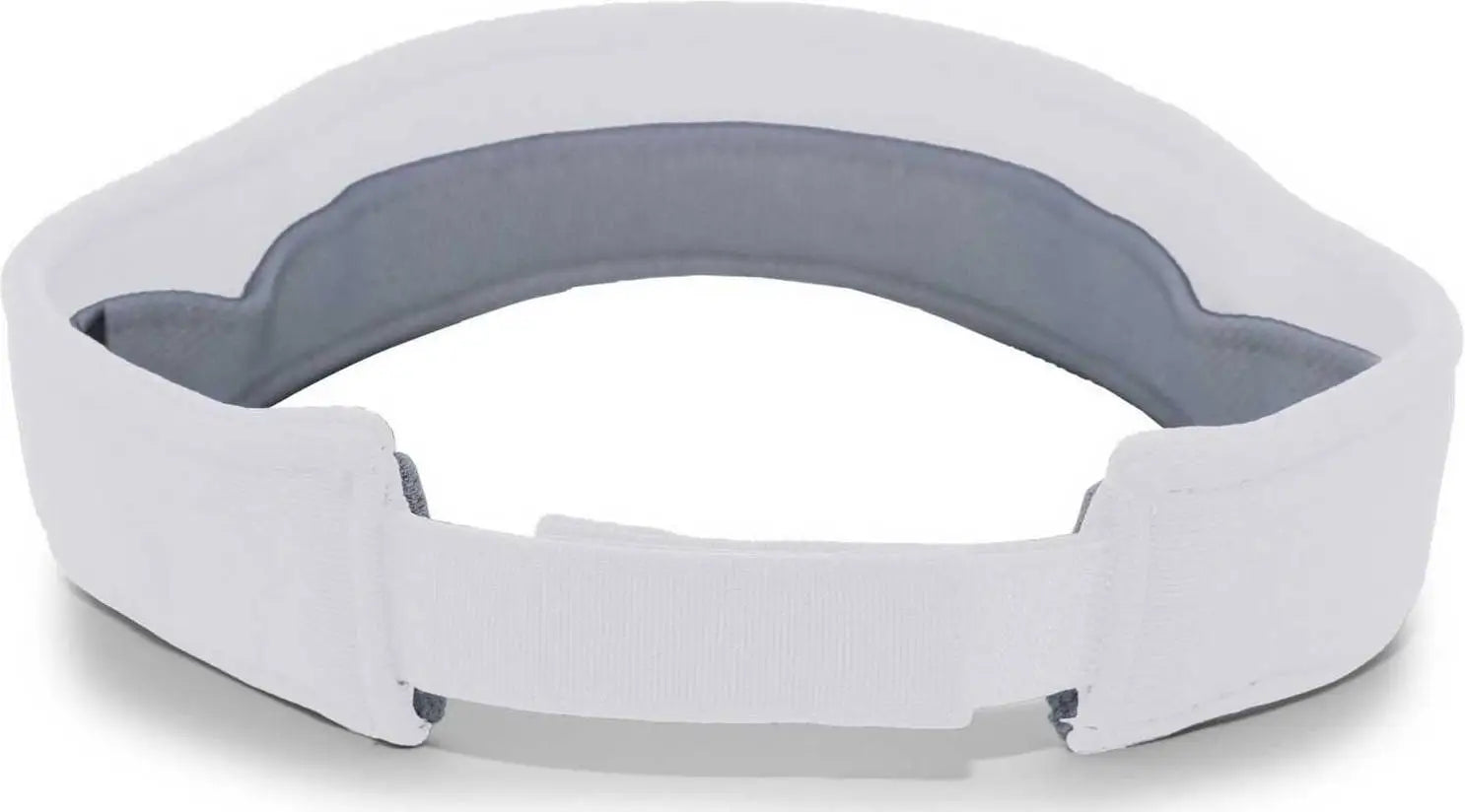 Pacific Headwear 598V M2 Performance Hook-and-Loop Visor - Silver - Light Gray / 7’’ - 7 7/8’’