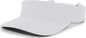 Pacific Headwear 598V M2 Performance Hook-and-Loop Visor - Silver - Light Gray / 7’’ - 7 7/8’’