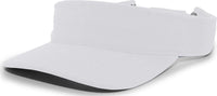 Pacific Headwear 598V M2 Performance Hook-and-Loop Visor - Silver - Light Gray / 7’’ - 7 7/8’’