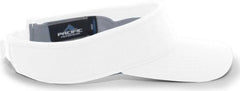 Pacific Headwear 598V M2 Performance Hook-and-Loop Visor - White - White / 7’’ - 7 7/8’’