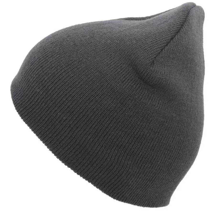 Pacific Headwear 601K Basic Knit Beanie - Graphite - Graphite / 7’’ - 7 7/8’’