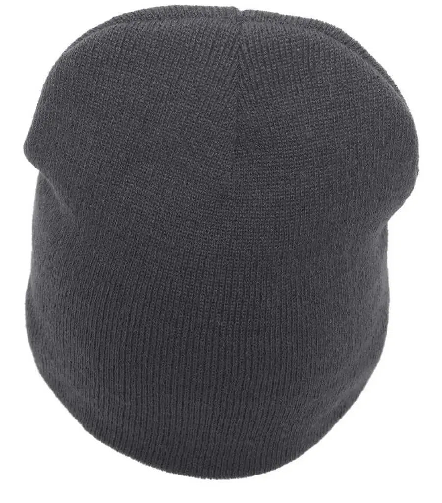 Pacific Headwear 601K Basic Knit Beanie - Graphite - Graphite / 7’’ - 7 7/8’’