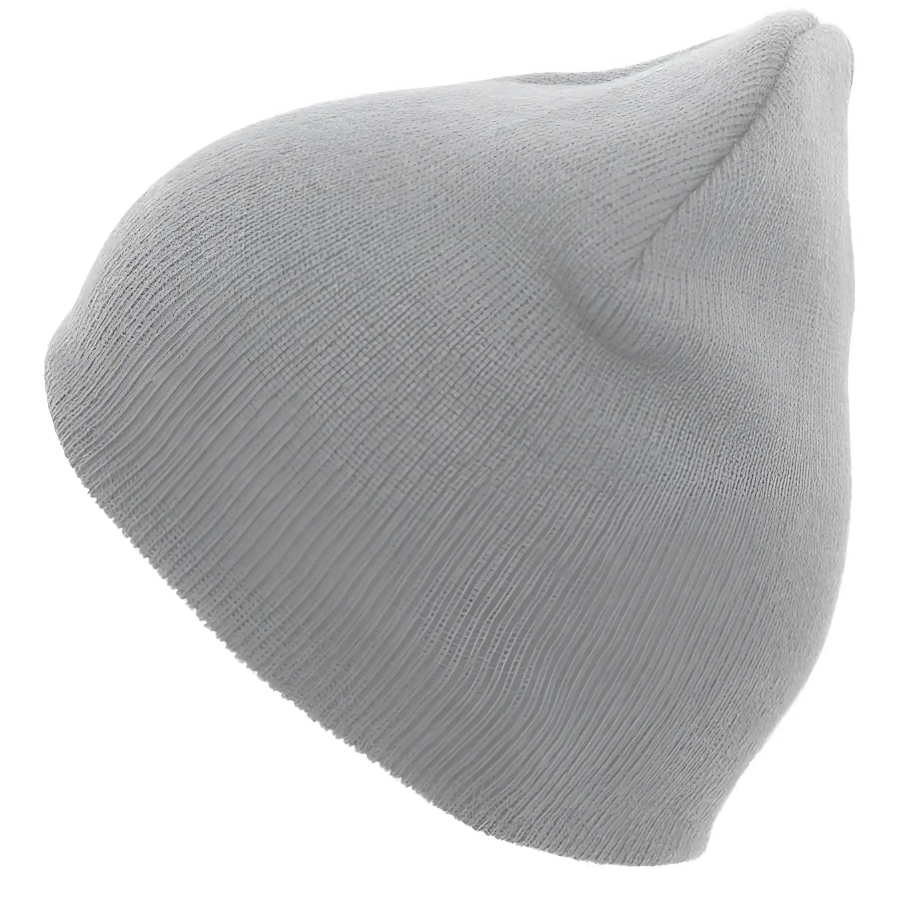 Pacific Headwear 601K Basic Knit Beanie - Silver - Silver / 7’’ - 7 7/8’’