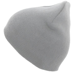 Pacific Headwear 601K Basic Knit Beanie Silver Silver / 7’’ 7 7/8’’