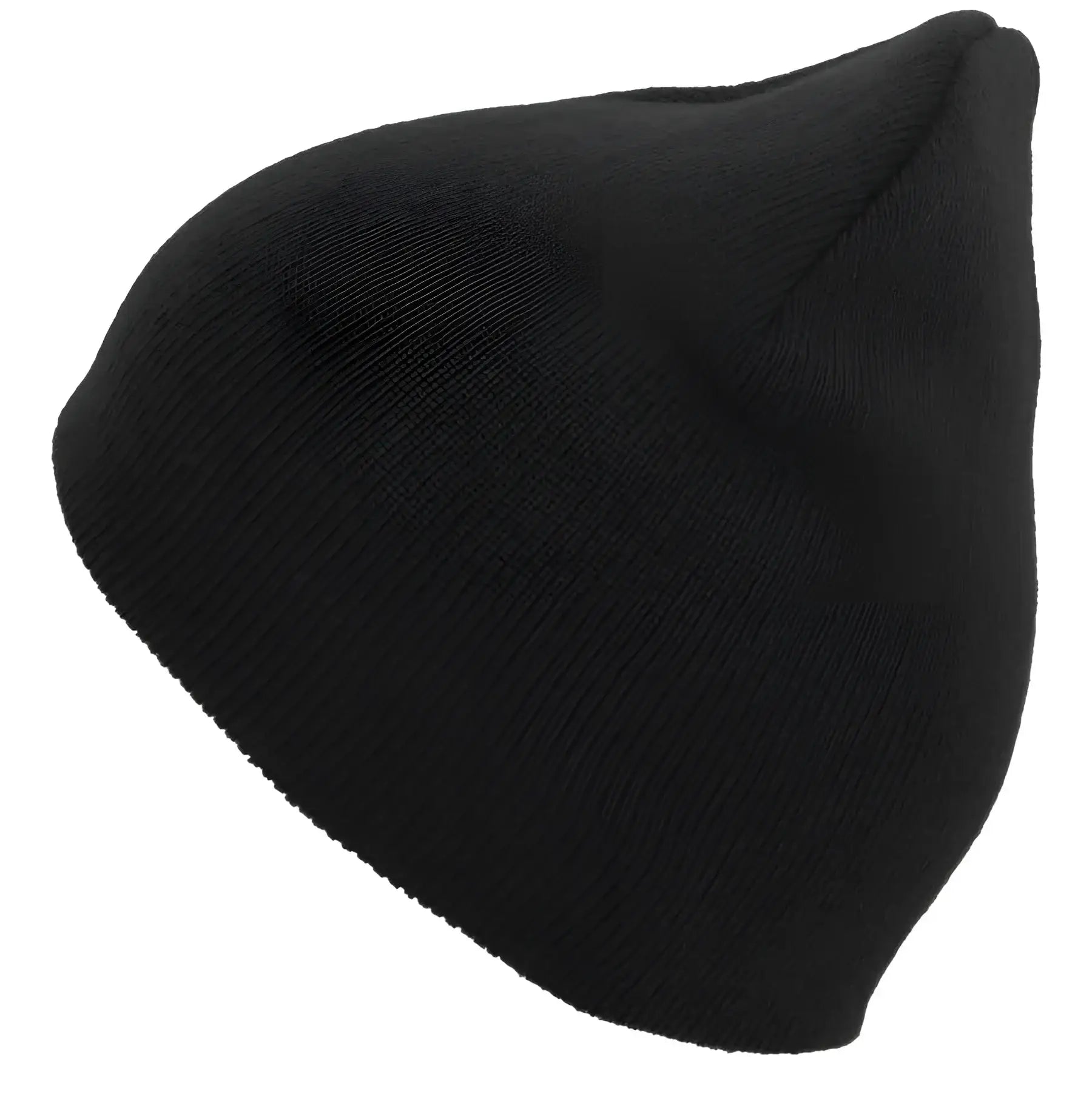 Pacific Headwear 601K Knit Beanie - Black - Black / 7’’ - 7 7/8’’