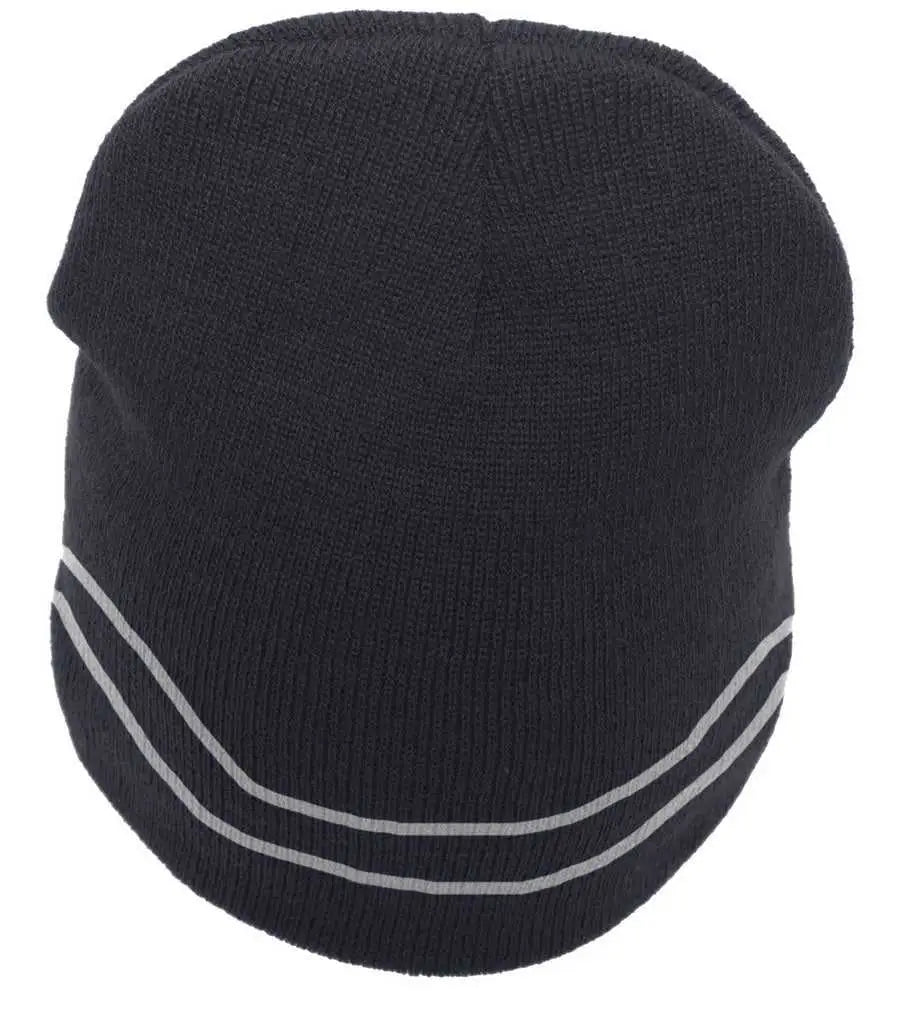 Pacific Headwear 601K Knit Beanie - Navy White - Navy White / 7’’ - 7 7/8’’