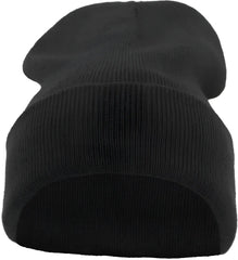 Pacific Headwear 621K Knit Cuff Beanie Black Black / 7’’ 7 7/8’’