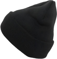 Pacific Headwear 621K Knit Cuff Beanie Black Black / 7’’ 7 7/8’’
