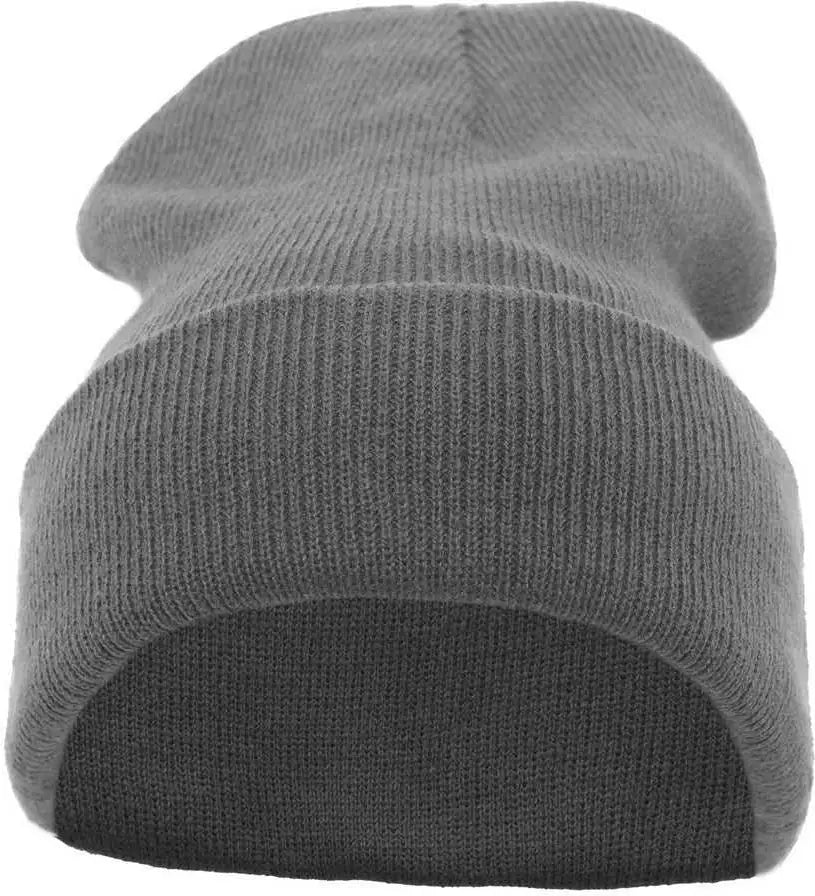 Pacific Headwear 621K Knit Cuff Beanie - Graphite - Dark Gray / 7’’ - 7 7/8’’