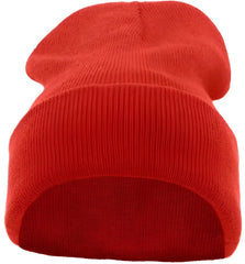 Pacific Headwear 621K Knit Cuff Beanie Red Red / 7’’ 7 7/8’’